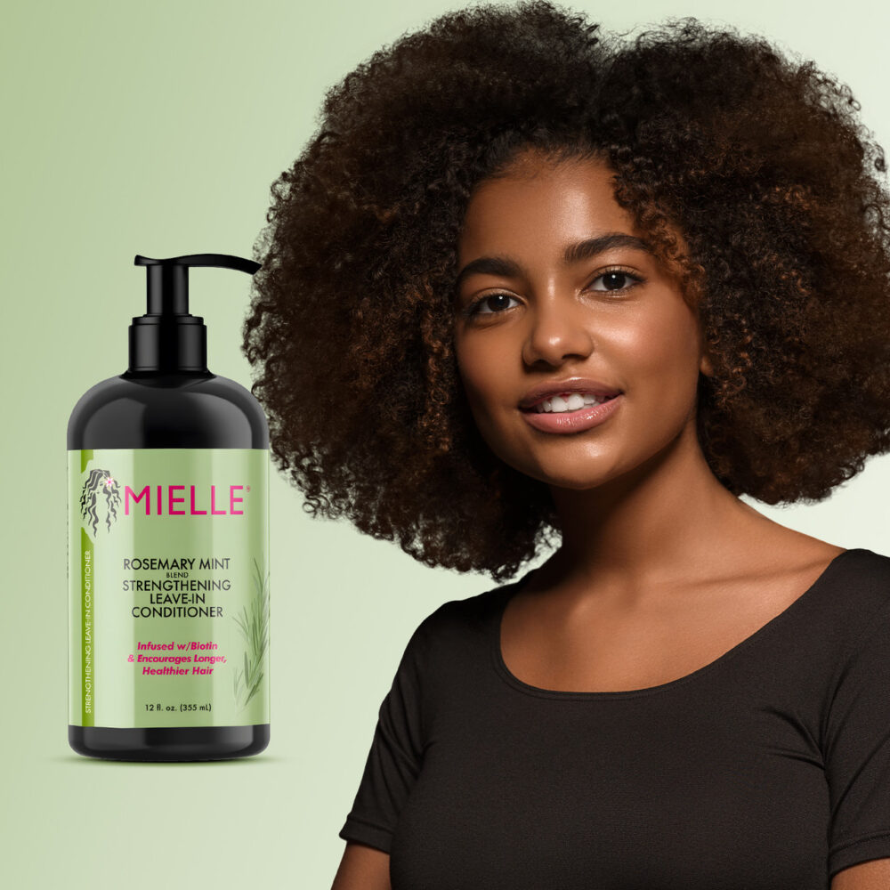 Mielle Rosemary Mint Strengthening Leave-in Conditioner 16oz - Image 2