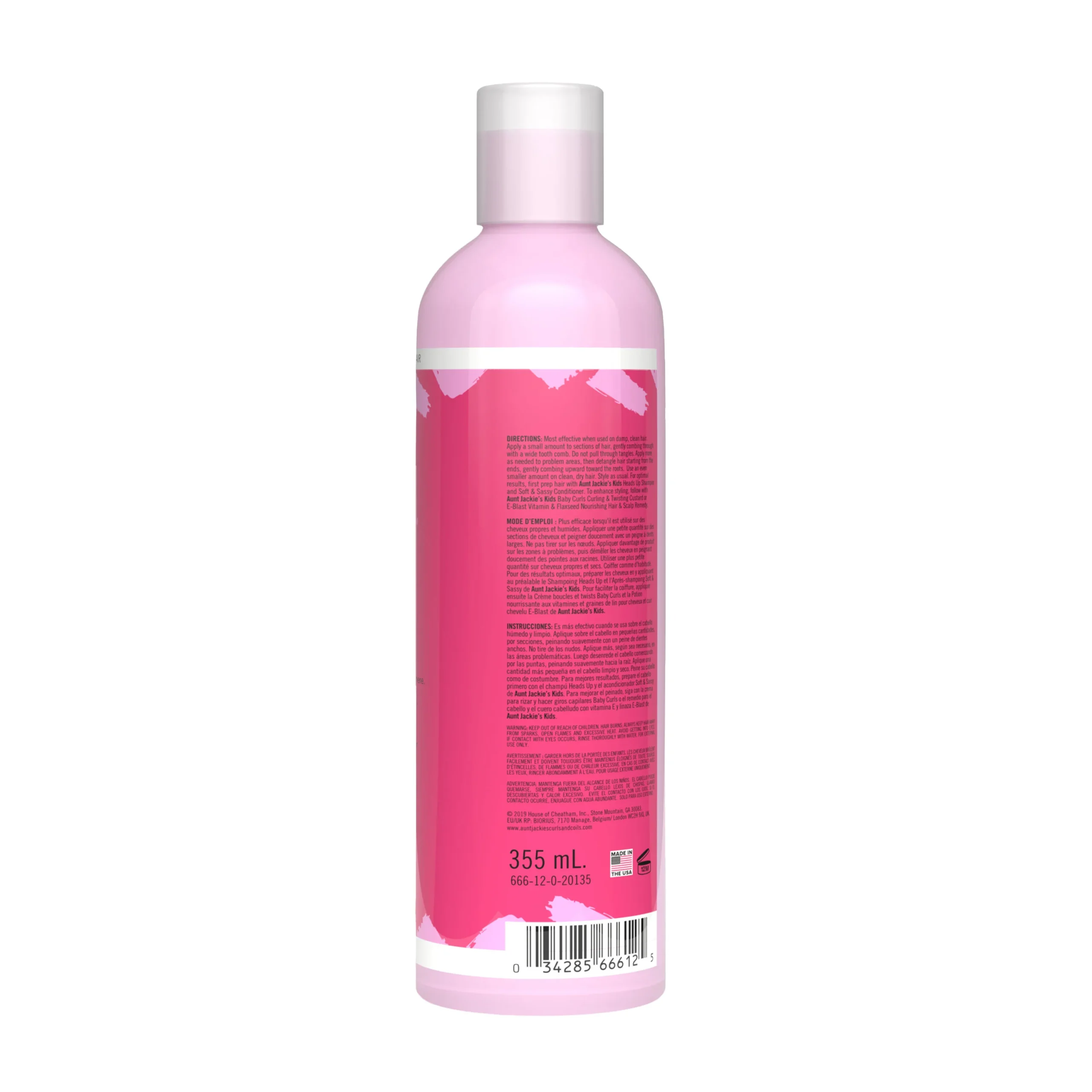 Aunt Jackie’s Knot Havin’ It! Leave-In Ultimate Detangling Moisturizer – 12oz - Image 3