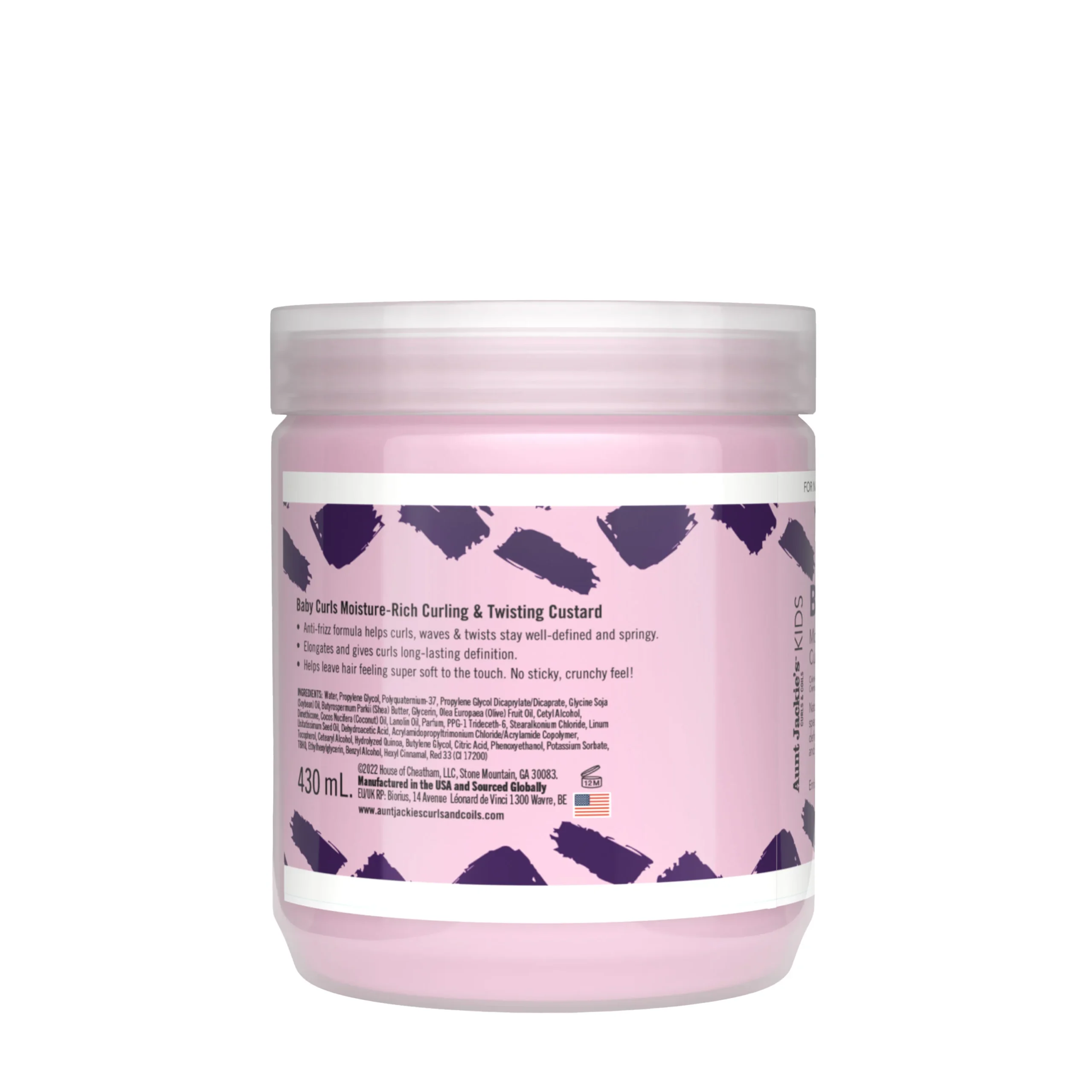Aunt Jackie’s Baby Curls Curling & Twisting Custard – 15oz - Image 2