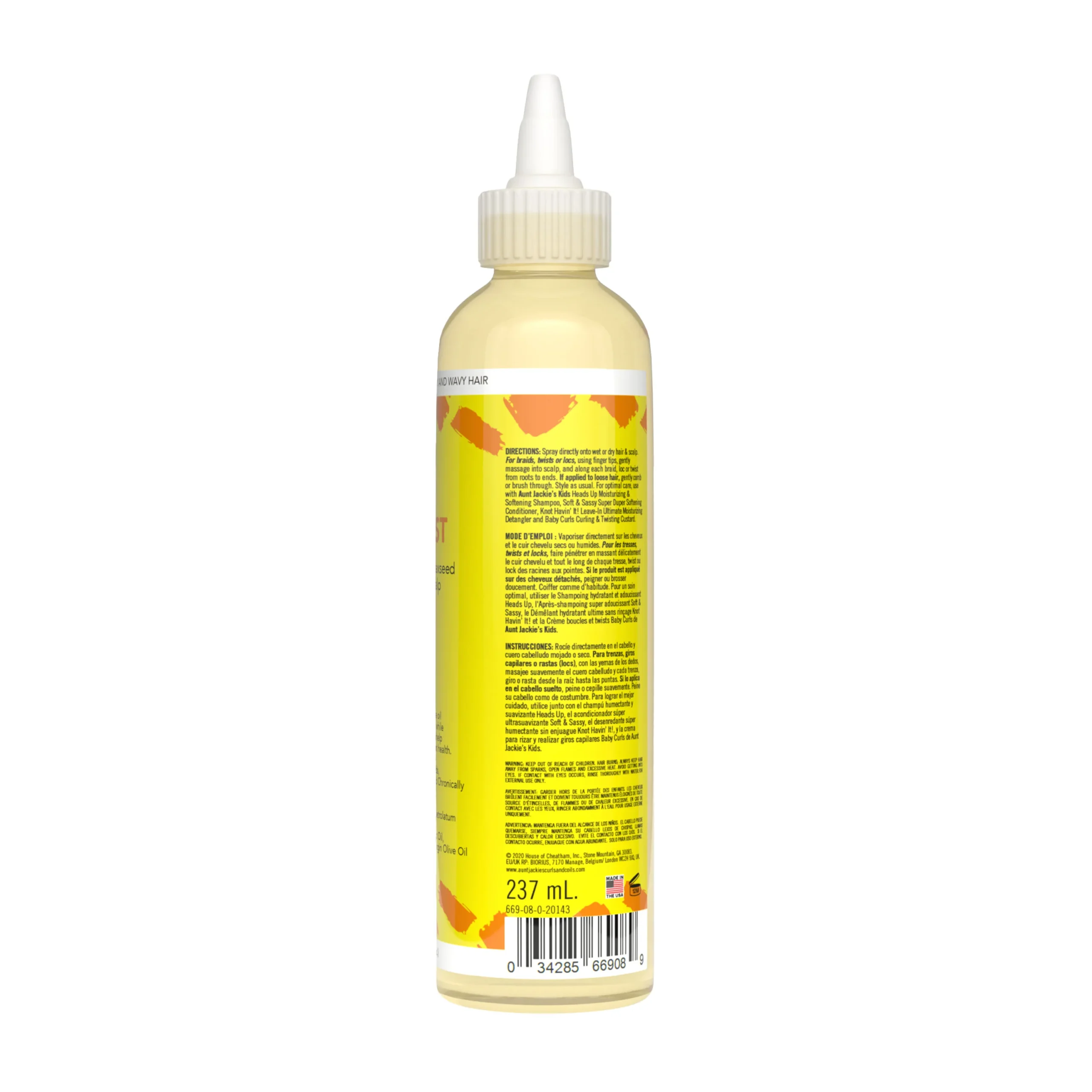 Aunt Jackie’s E-Blast Vitamin E & Flaxseed Nourishing Scalp Remedy – 8oz - Image 3