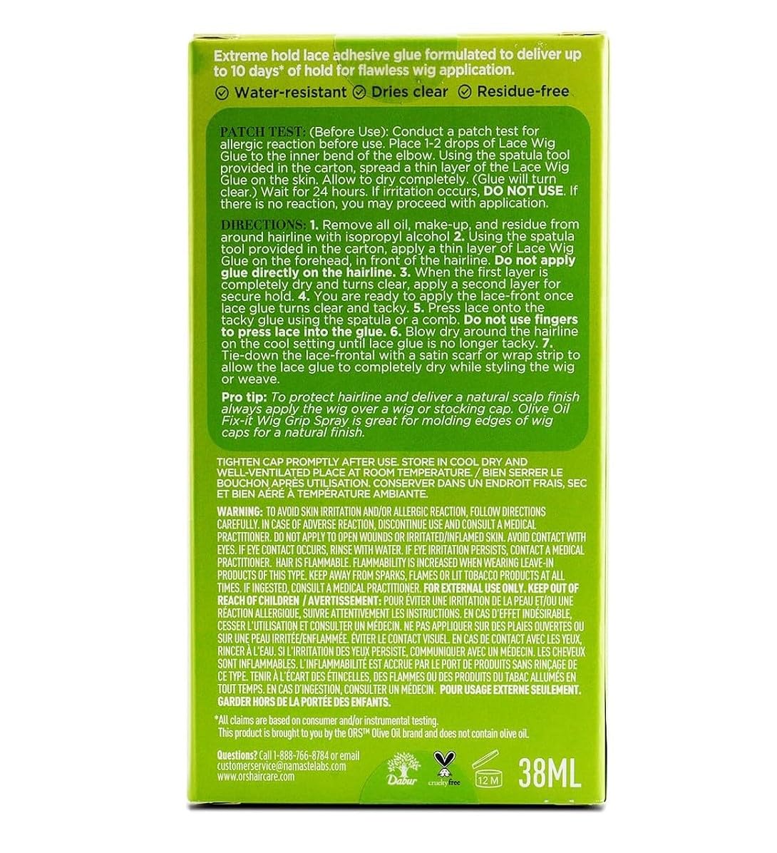 Olive Oil Lasting Hold Lace Wig Glue 1.3oz - Image 4