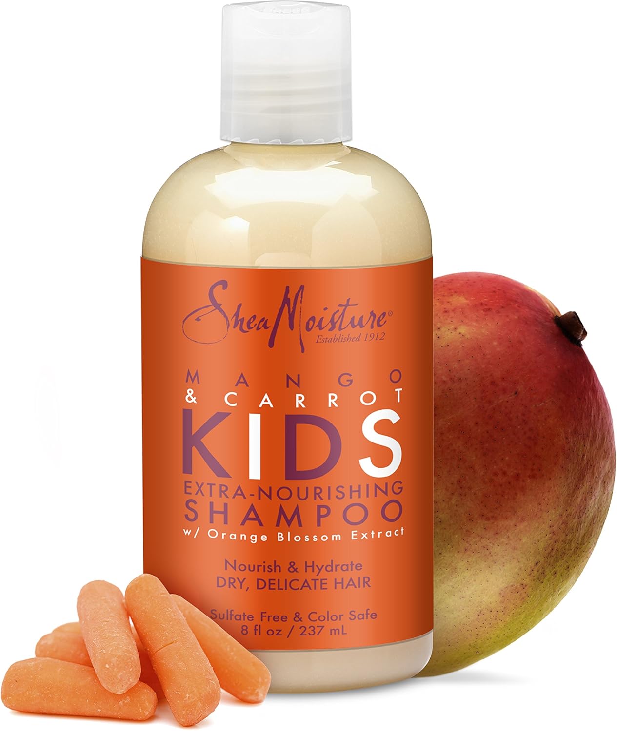 Shea Moisture Mango & Carrot Kids Extra-Nourishing Shampoo – 8oz - Image 2