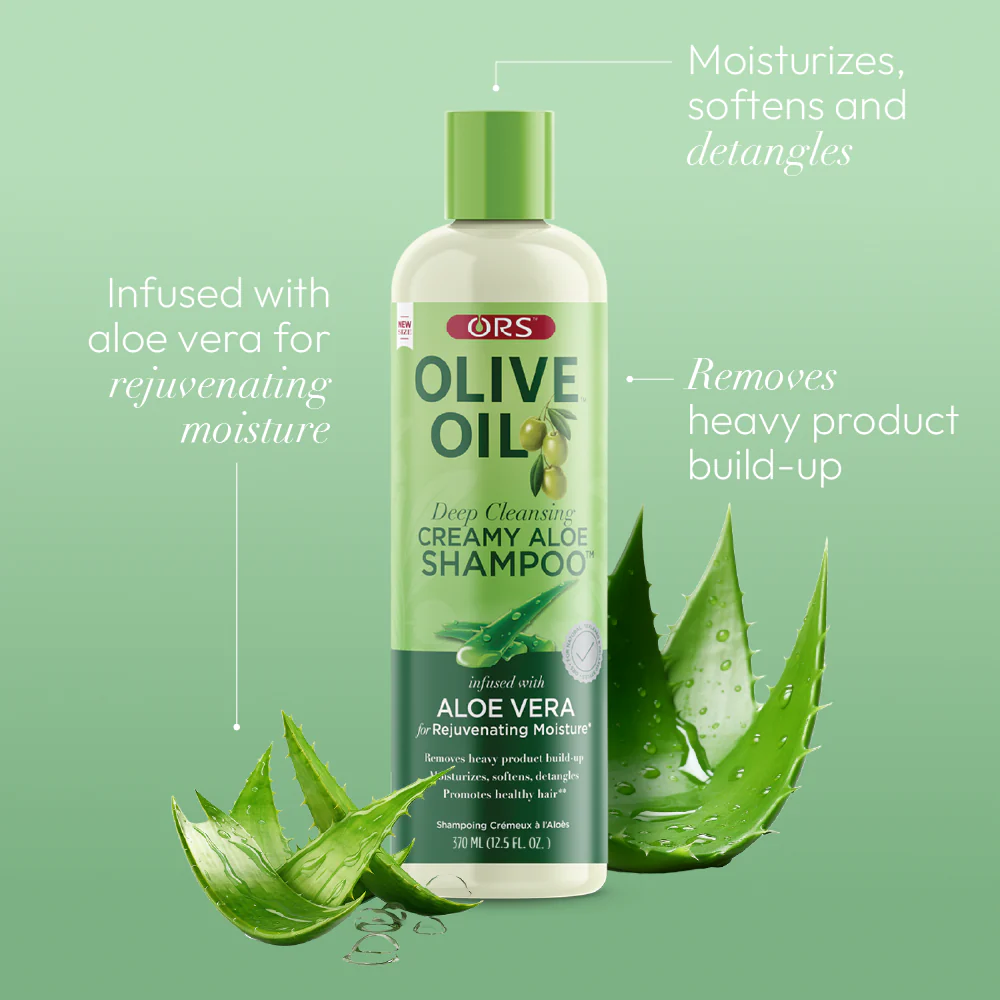 ORS Olive Oil Creamy Aloe Shampoo – 12.5oz - Image 3