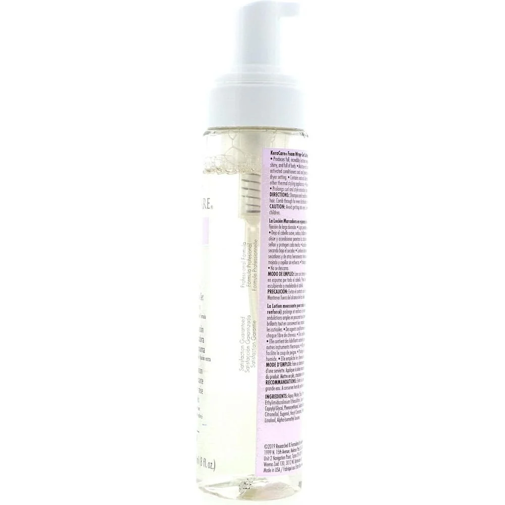 KeraCare Foam Wrap-Set Lotion – 8oz - Image 2