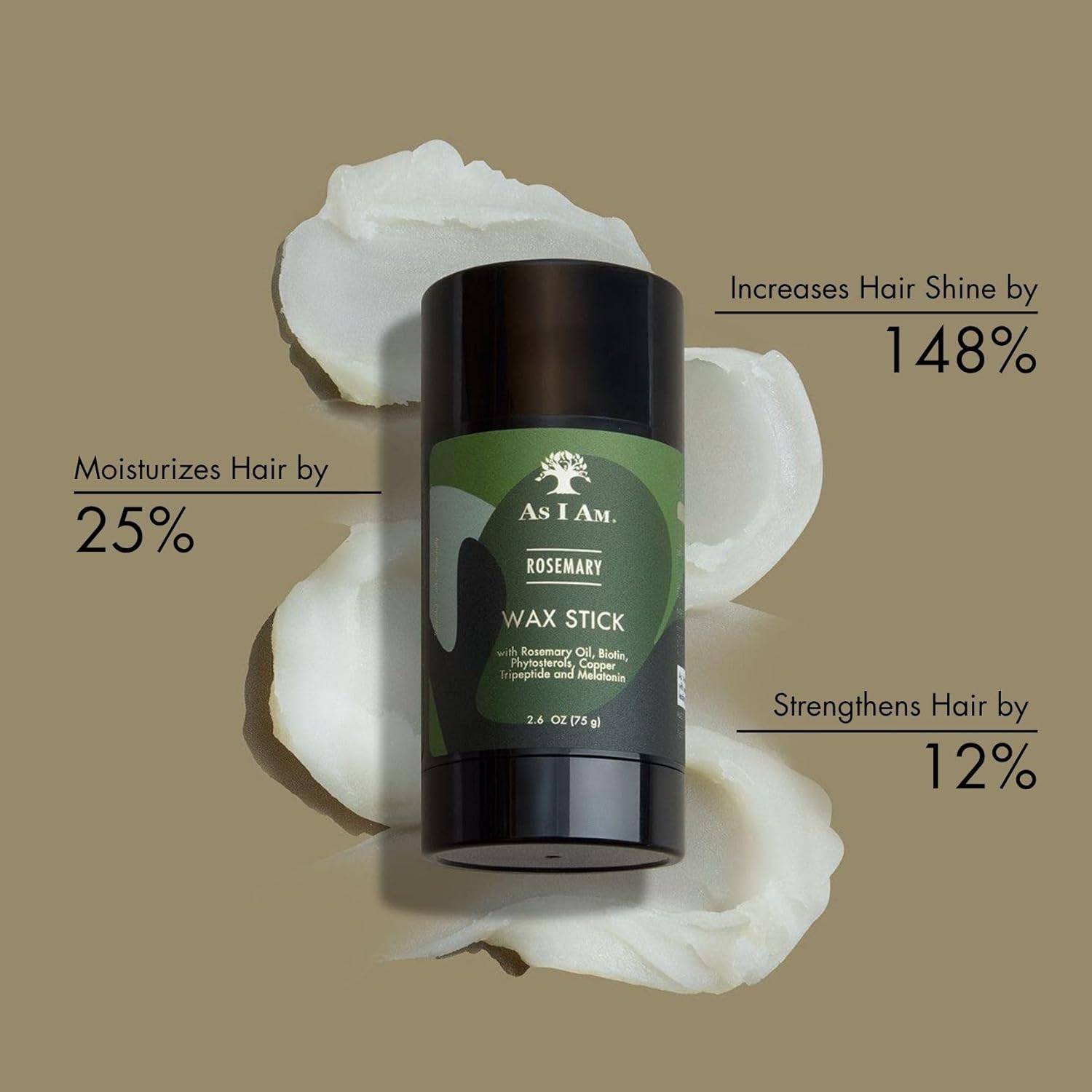 As I Am Rosemary Hair Wax Stick - 2.6oz - Image 3