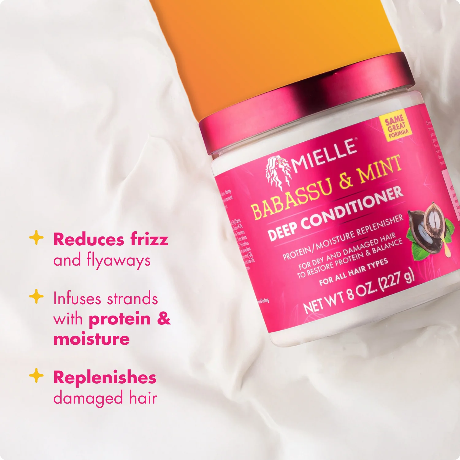 Mielle Babassu & Mint Deep Conditioner – 8oz - Image 2