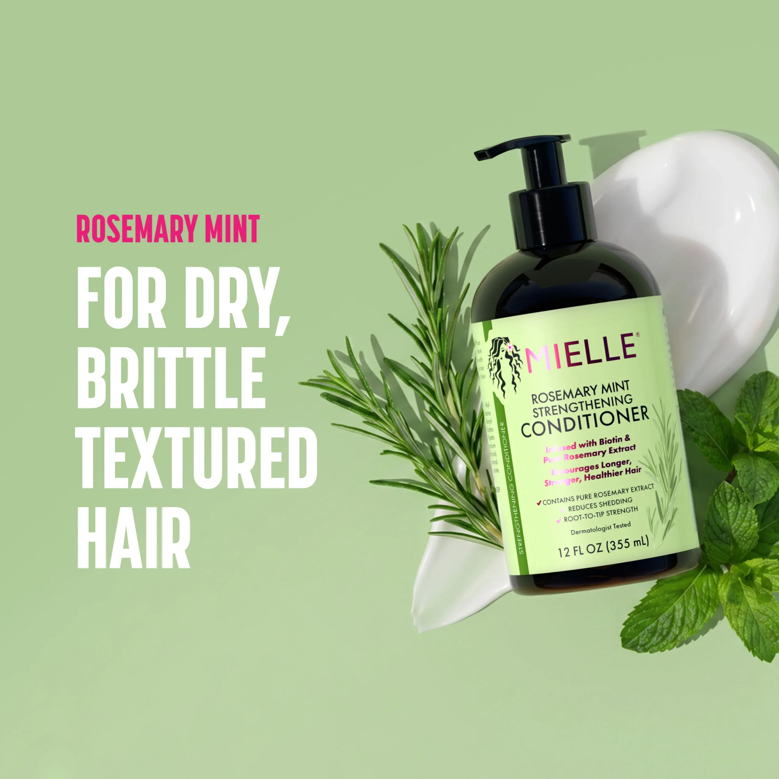 Mielle Rosemary Mint Strengthening Conditioner – 12oz - Image 2